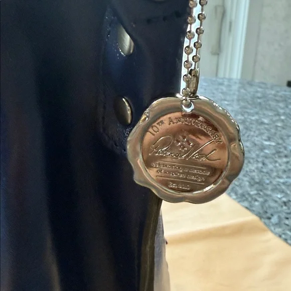 Patricia Nash Patriot Blue Tooled Leather Crossbody Bag - Picture 3 of 6